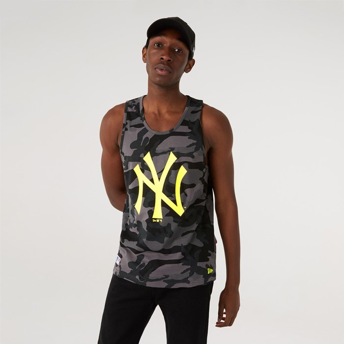 New York Yankees MLB Neon Miesten Tank Topit Camo - New Era Vaatteet Suomi FI-981042